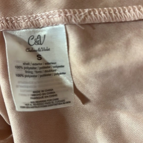 Chelsea & Violet Light Pink Lace Dress Size Small - Picture 7 of 8